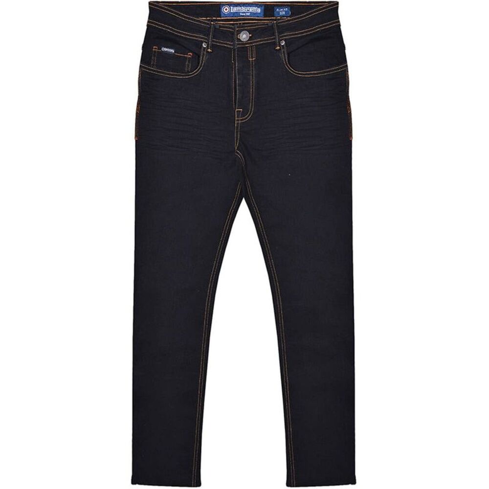 Lambretta Mens Stafford Slim Jeans / Black
